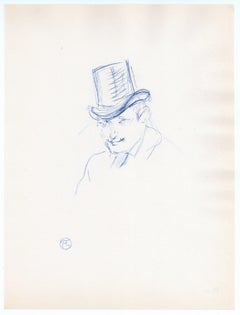 "Litografía "Tête d'homme