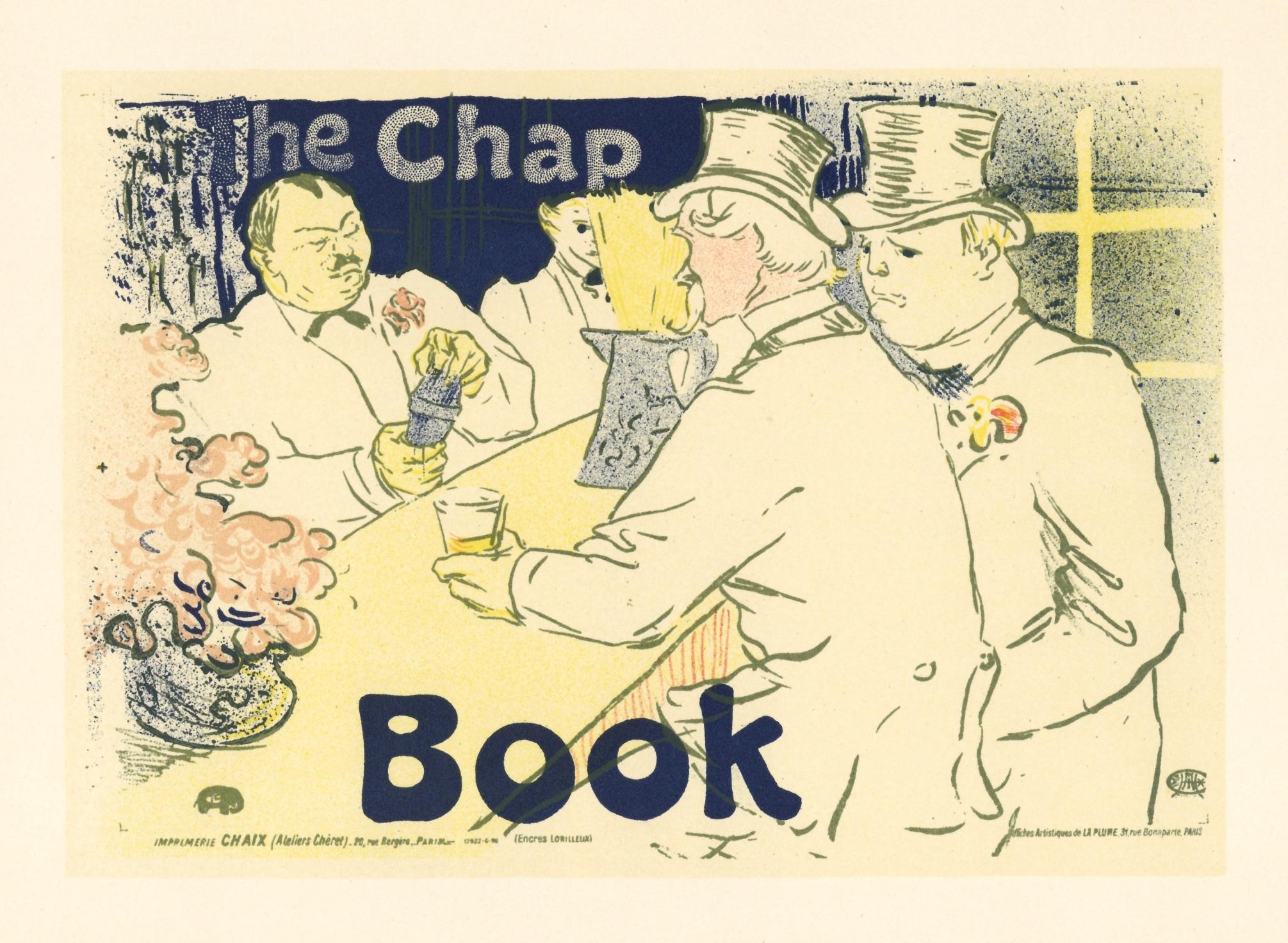 "The Chap Book" lithograph poster - Print by (After) Henri Toulouse Lautrec