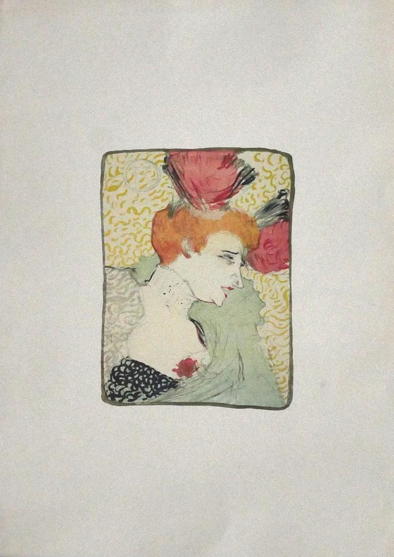 (After) Henri Toulouse Lautrec Figurative Print - Woman - Original Offset by Henri de Toulouse-Lautrec (after) - 1970