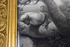 After Horace Vernet, Engraving Entitled “La Halte”, 19th Century