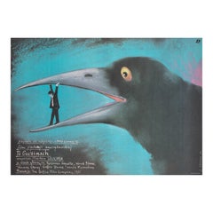 Vintage After Hours 1987 Polish B1 Film Movie Poster, Andrzej Pagowski