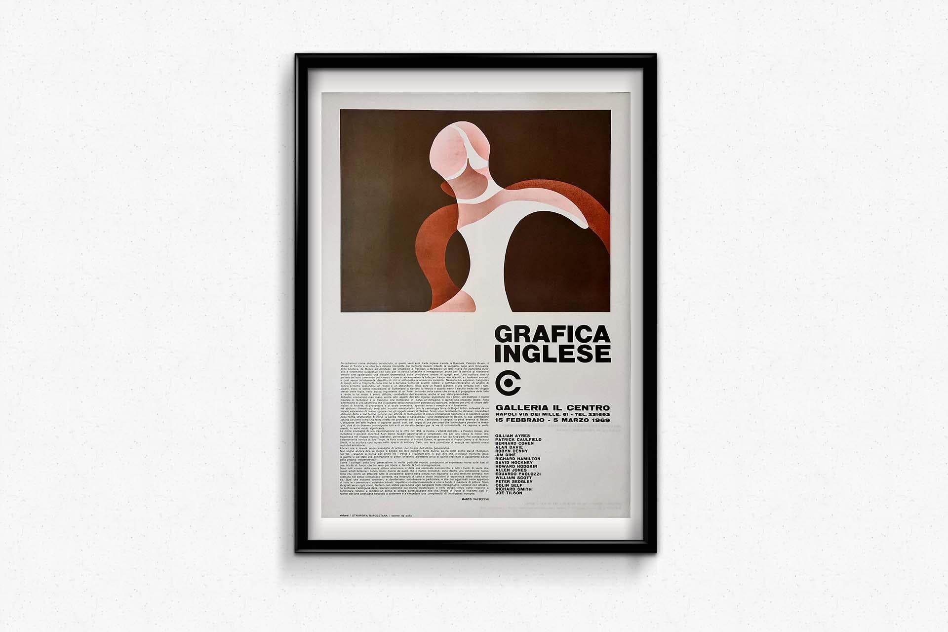 Cartel de exposición original de 1969 titulado 