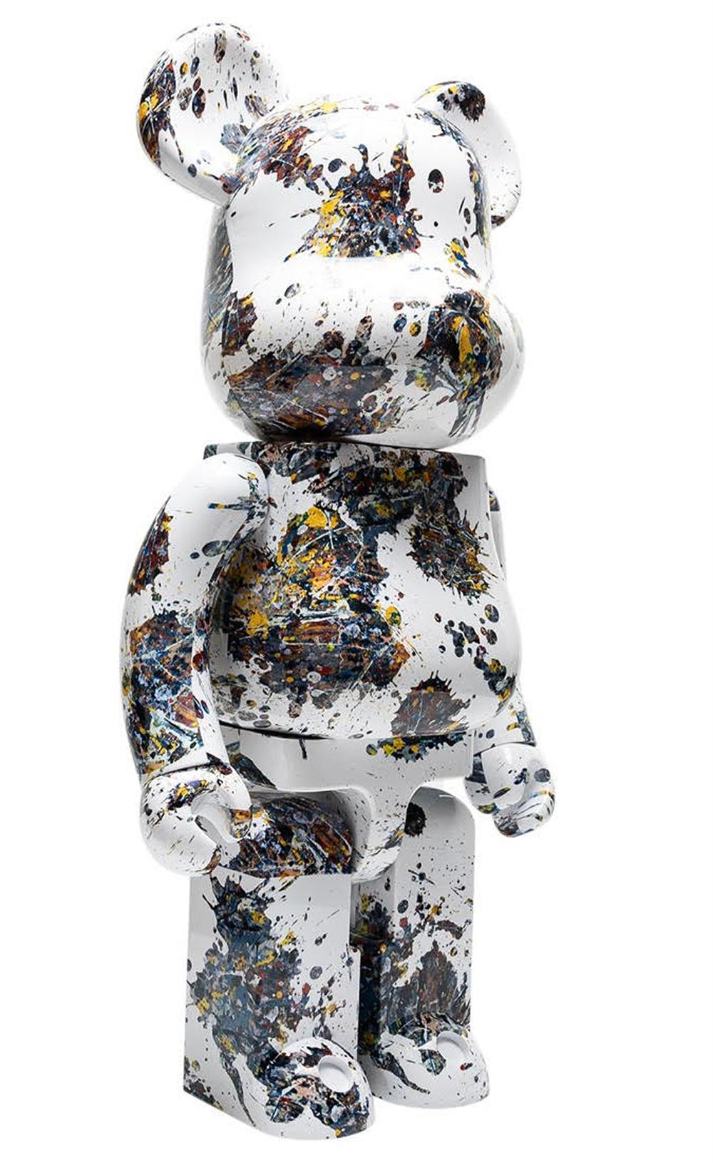 Jackson Pollock Bearbrick 1000% (Jackson Pollock BE@RBRICK) - Abstract Sculpture by (after) Jackson Pollock 