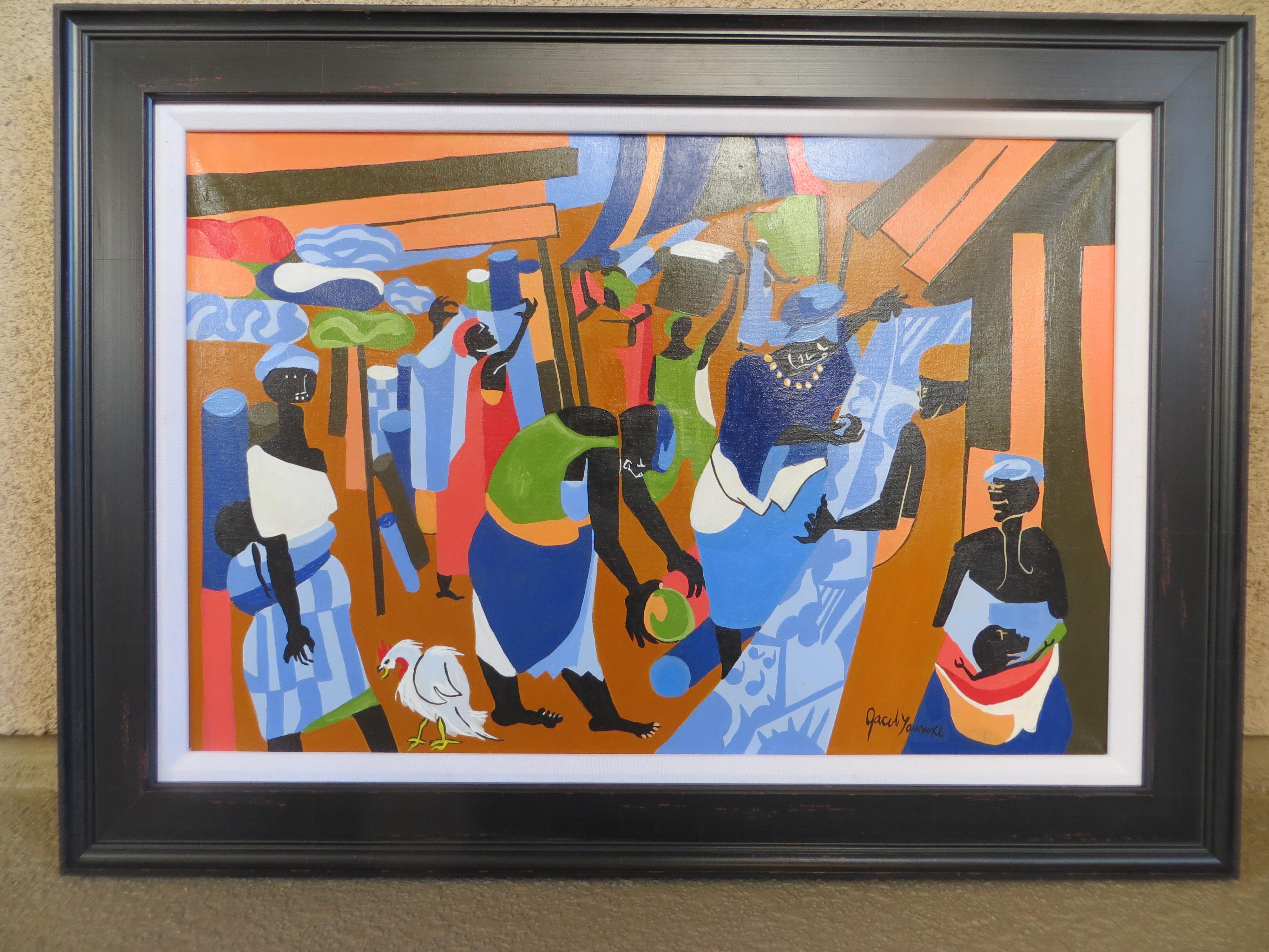 Scena del mercato After Jacob Lawrence in vendita 2