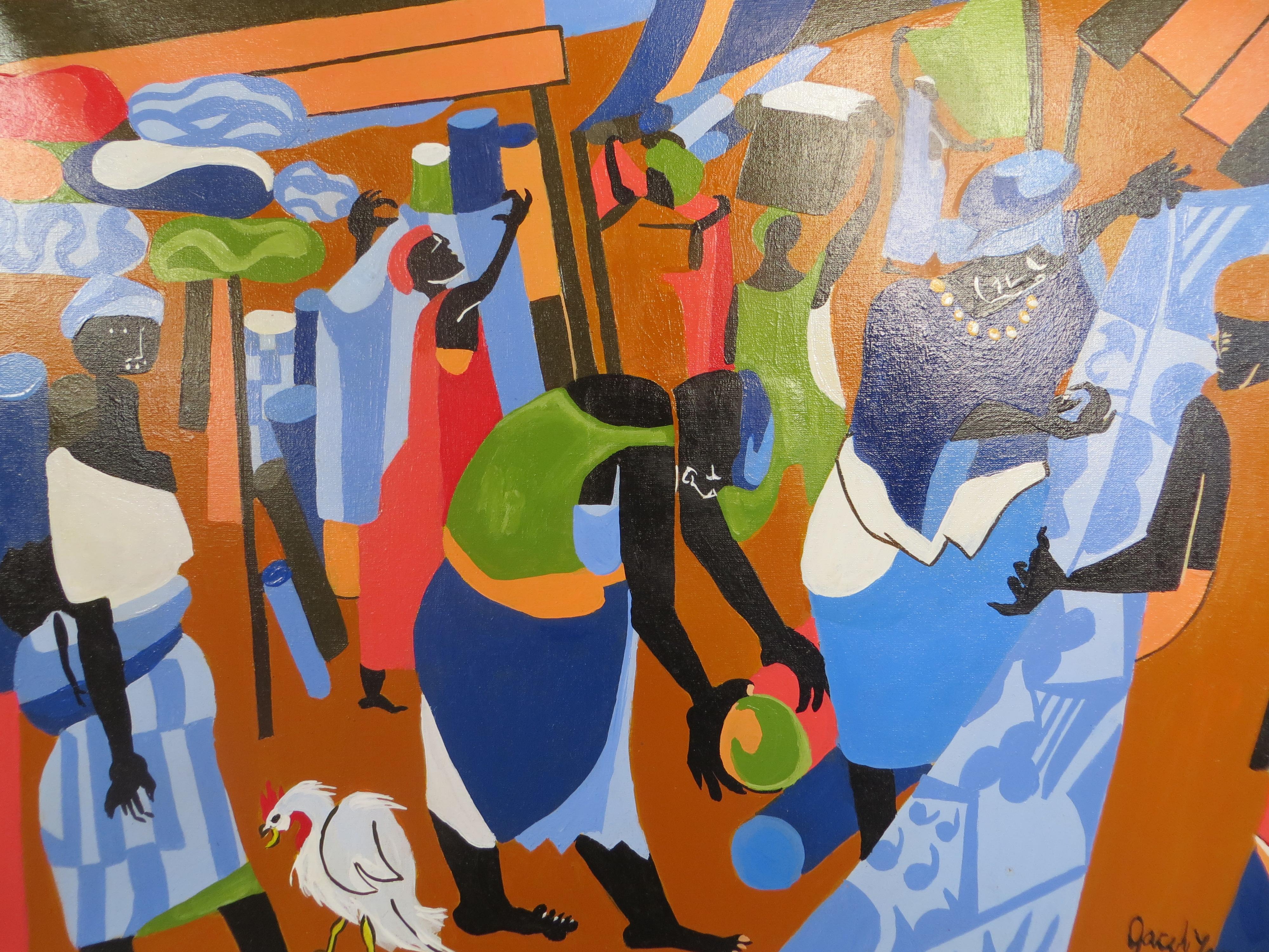 Scena del mercato After Jacob Lawrence in vendita 6