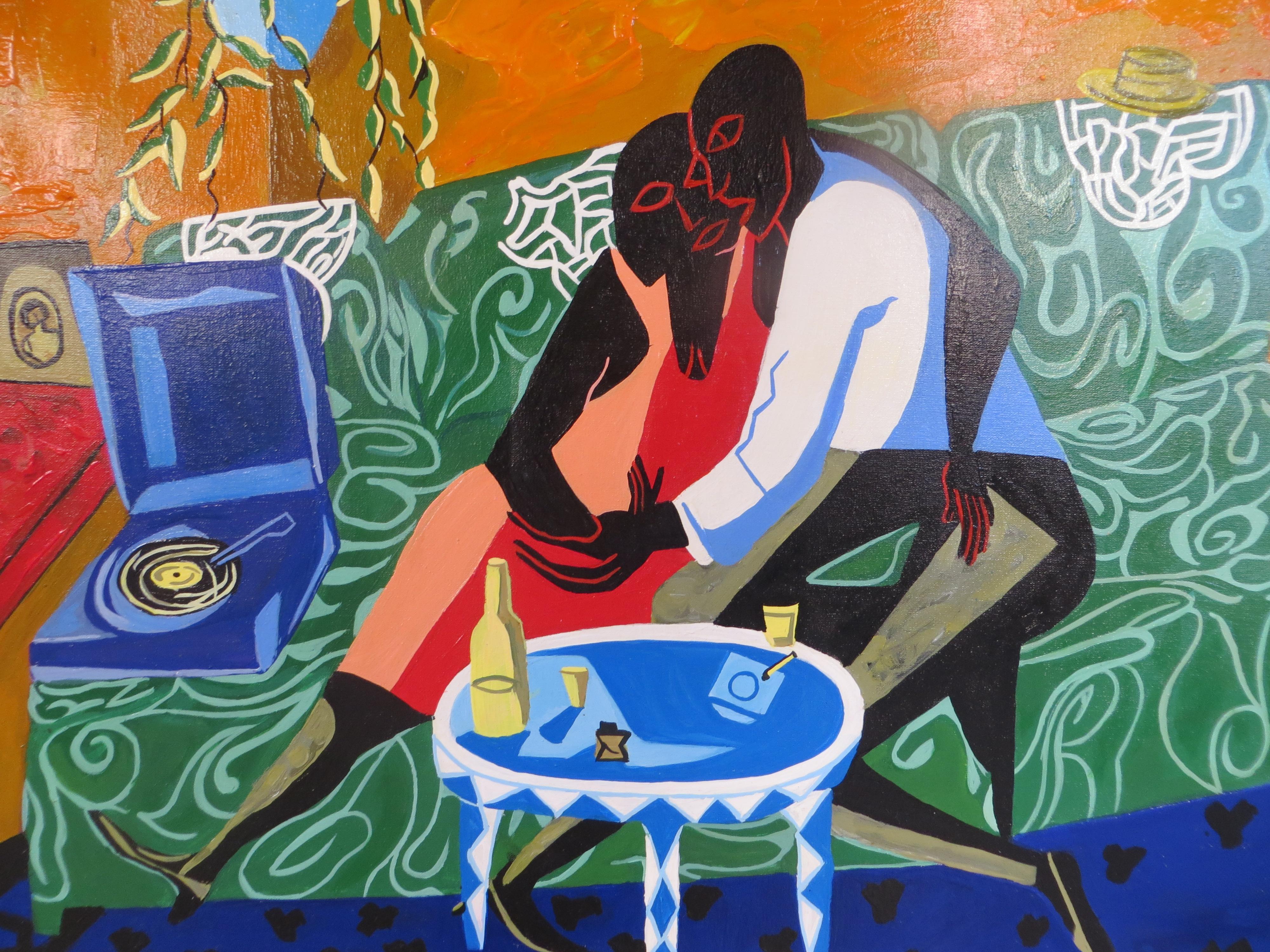 La scena degli innamorati After Jacob Lawrence 1