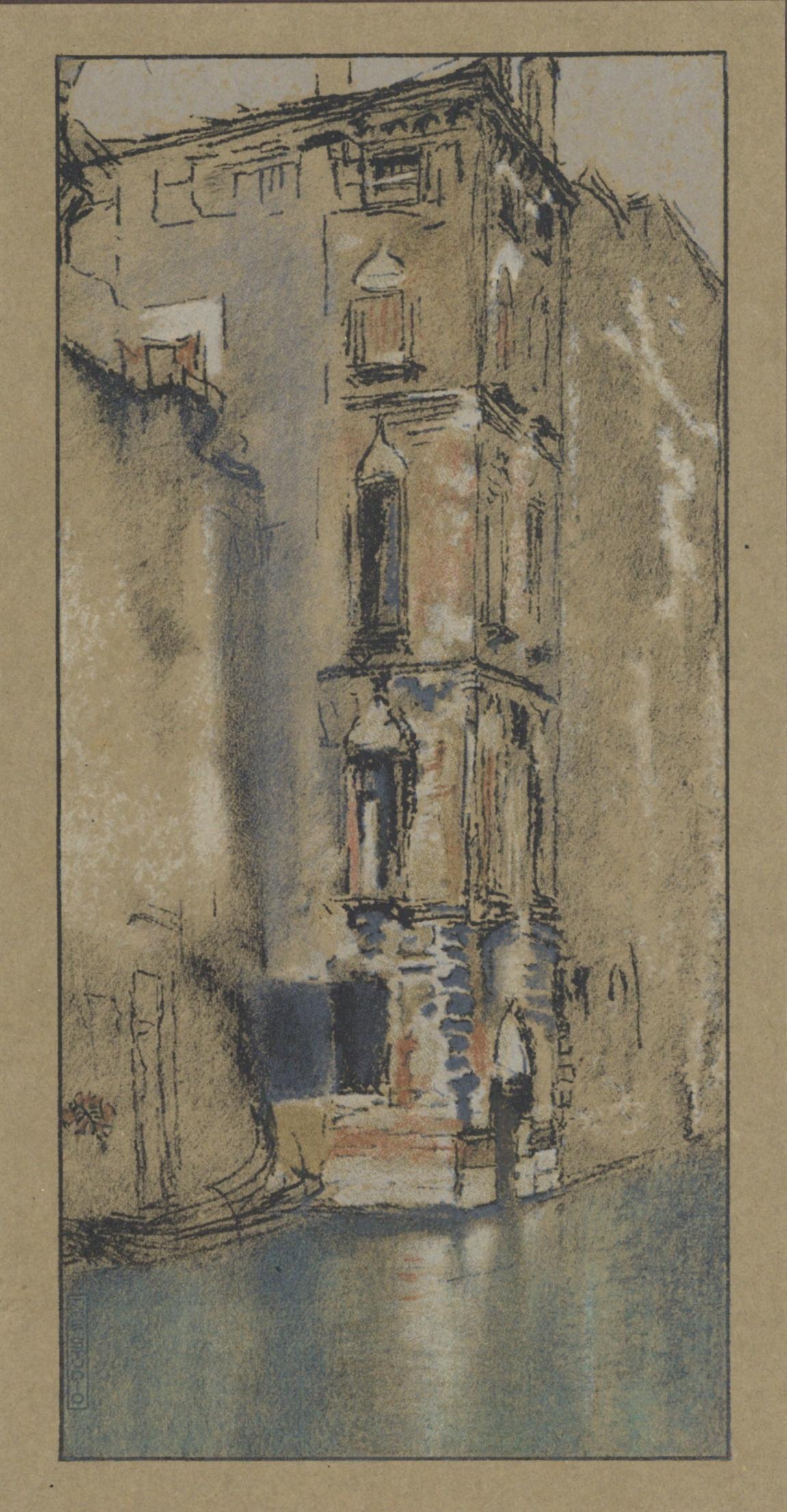 Lithographie „Die alte Marmorhalle, Venedig“ von 1905 – Print von (after) James Abbott McNeill Whistler