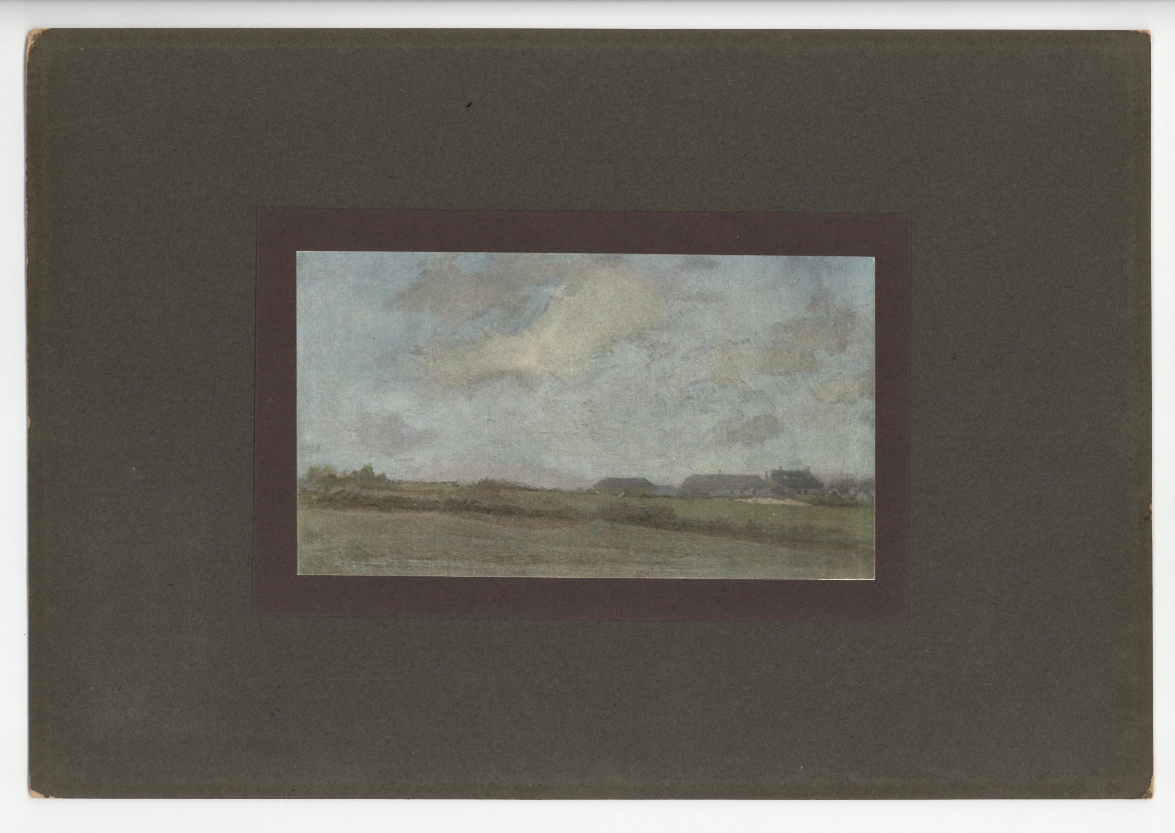 Medium: offset lithograph (after the painting). Published in London by The Studio in 1905 for a rare deluxe portfolio. Printed on smooth wove paper, the image measures 4 1/2 x 8 inches (114 x 204 mm). Not signed.

Condition: as originally published,
