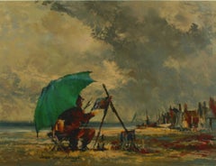 Beach Scene at Aldeburgh by James Chambury