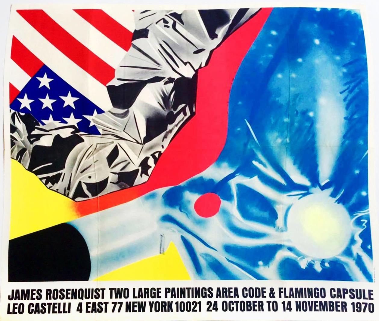 James Rosenquist exhibition poster 1970 (vintage James Rosenquist) - Print by (after) James Rosenquist