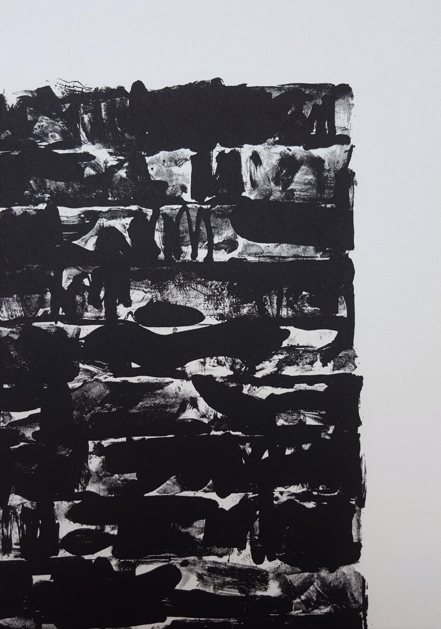 Flag I /// Pop Art Jasper Johns Abstract Lithograph Black Modern American ULAE For Sale 7