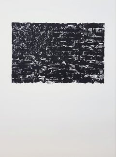 Flag I /// Pop Art Jasper Johns Abstract Lithograph Black Modern American ULAE