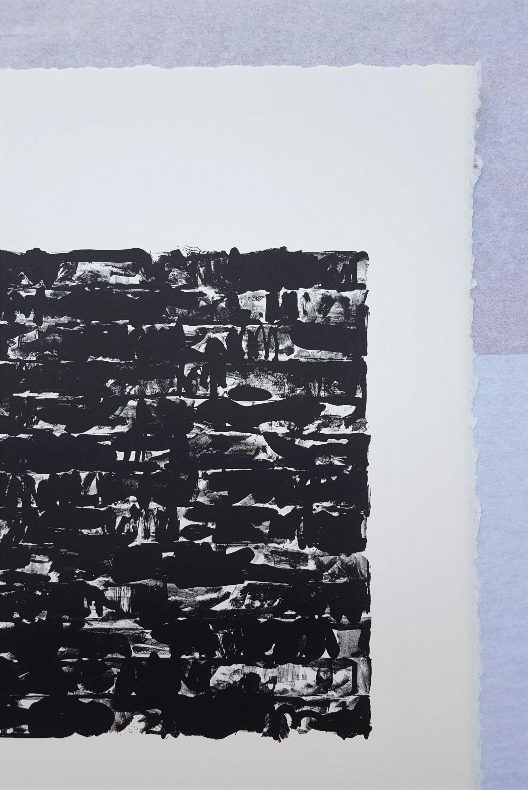 Flagge I /// Pop Art Jasper Johns Abstrakte Lithographie Schwarz Modern Amerikanisch ULAE im Angebot 1
