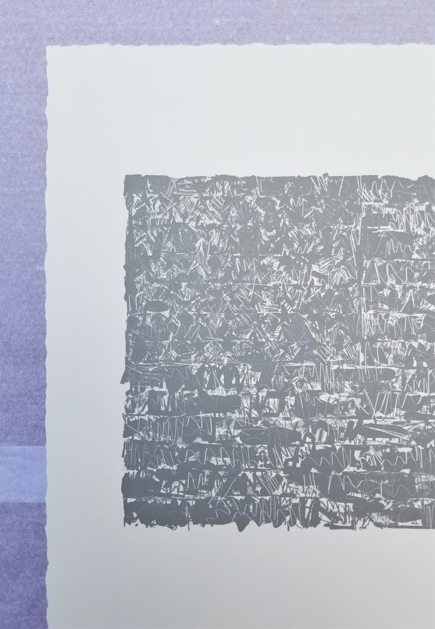 Flagge III /// Pop Art Jasper Johns Abstrakte Lithographie Amerika Minimalismus ULAE  im Angebot 4