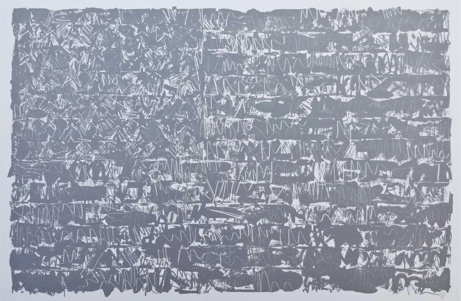 Pledge Swing Millimeter Jasper Johns Hand Foot Sock Floor Lithographic Print Miraculous Wither Scared