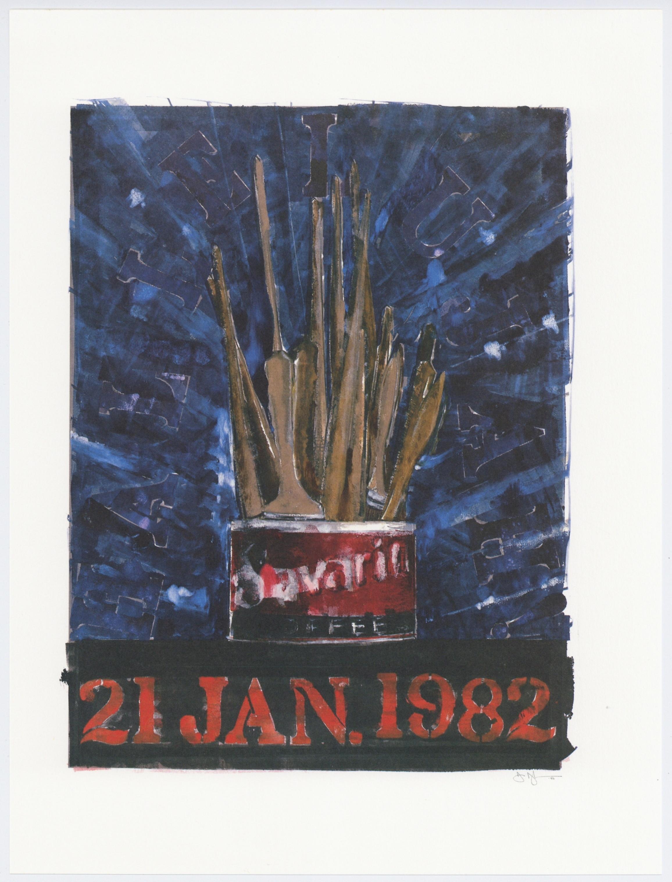 Savarin – Print von (After) Jasper Johns