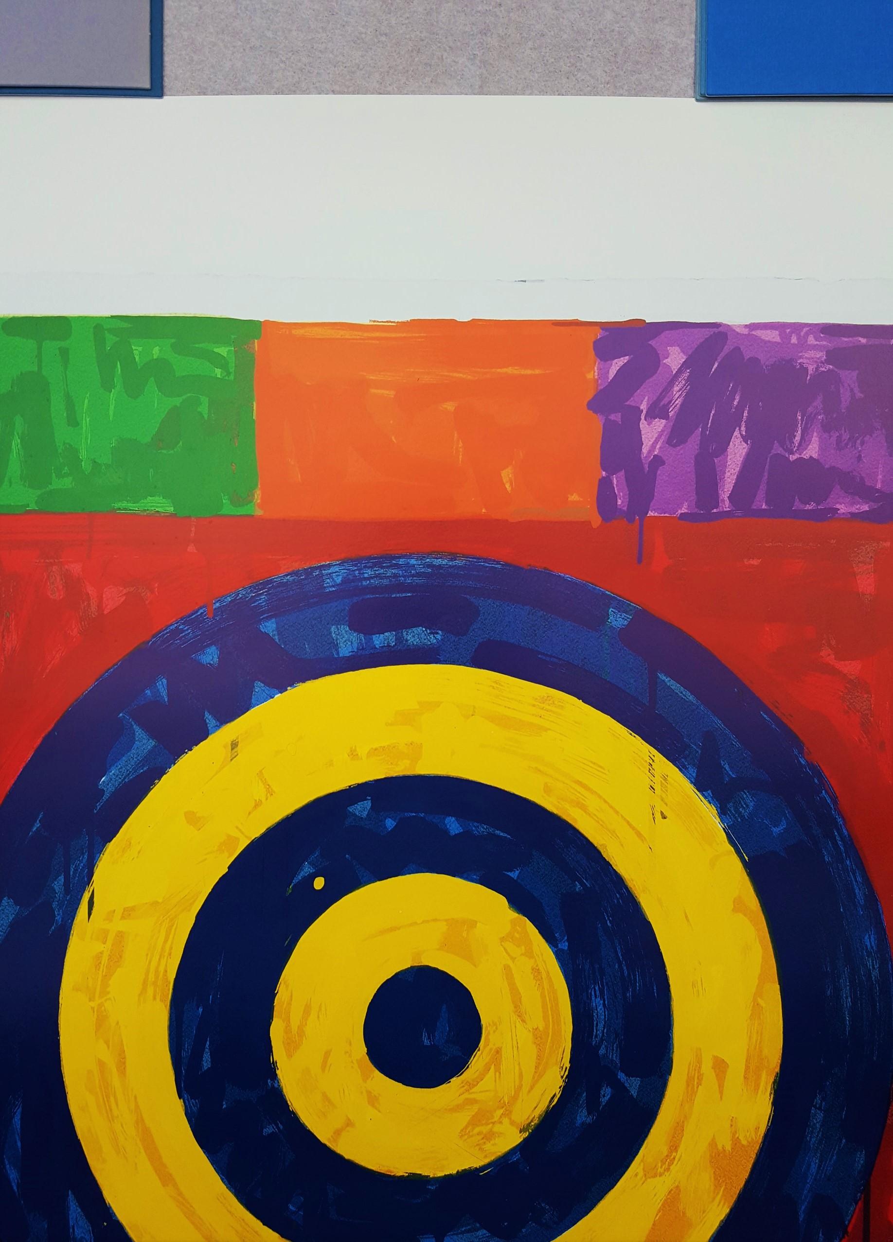 Walker Art Center (Target 1974) - Beige Abstract Print by (After) Jasper Johns