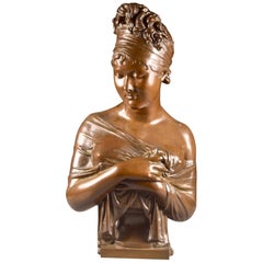 After Jean-Antoine Houdon ‘1741–1828’, Bust of Madame Récamier, 19th Century