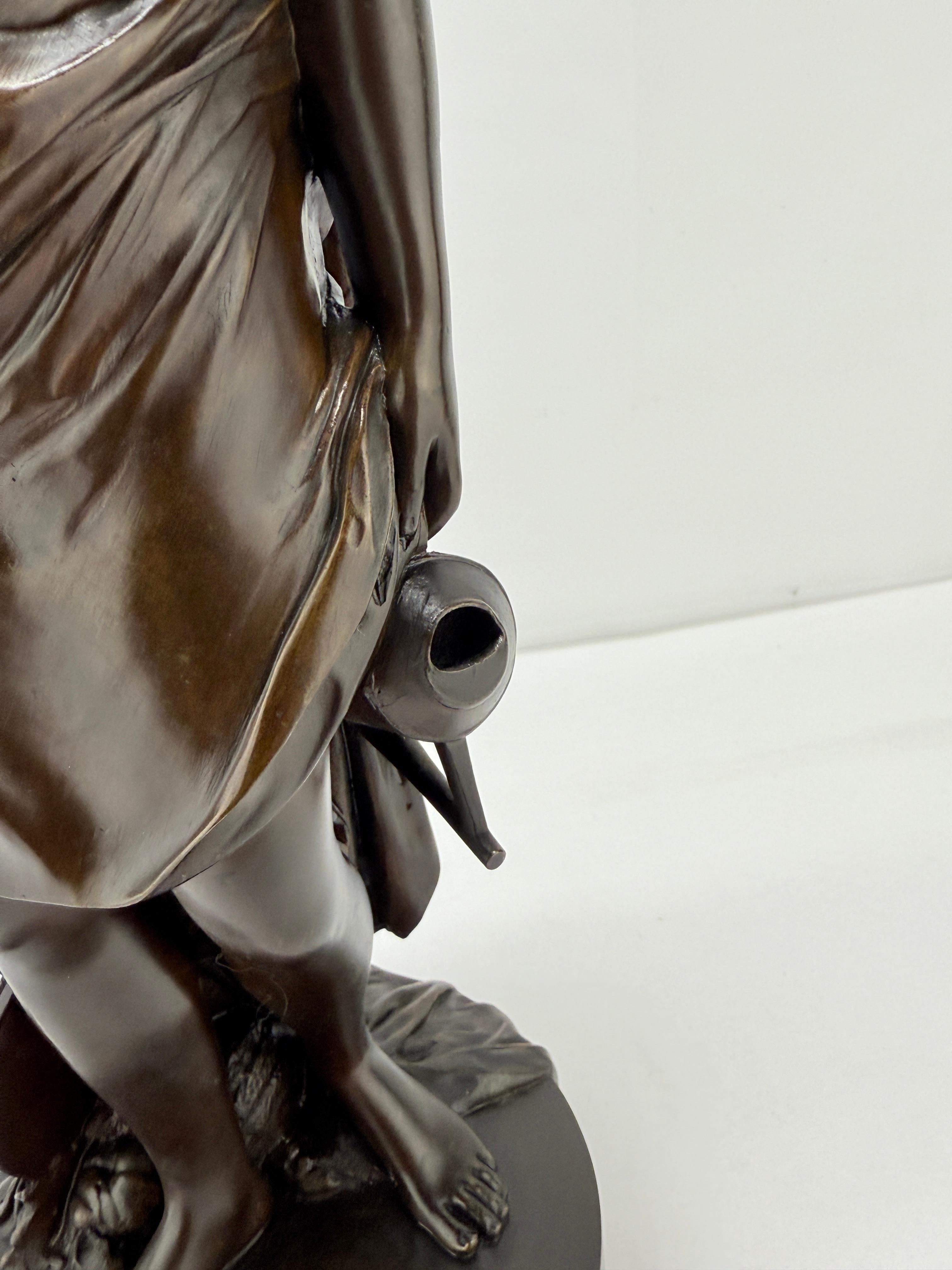 20th Century After Jean Antoine Houdon (French, 1741-1828), Bronze Figure of 
