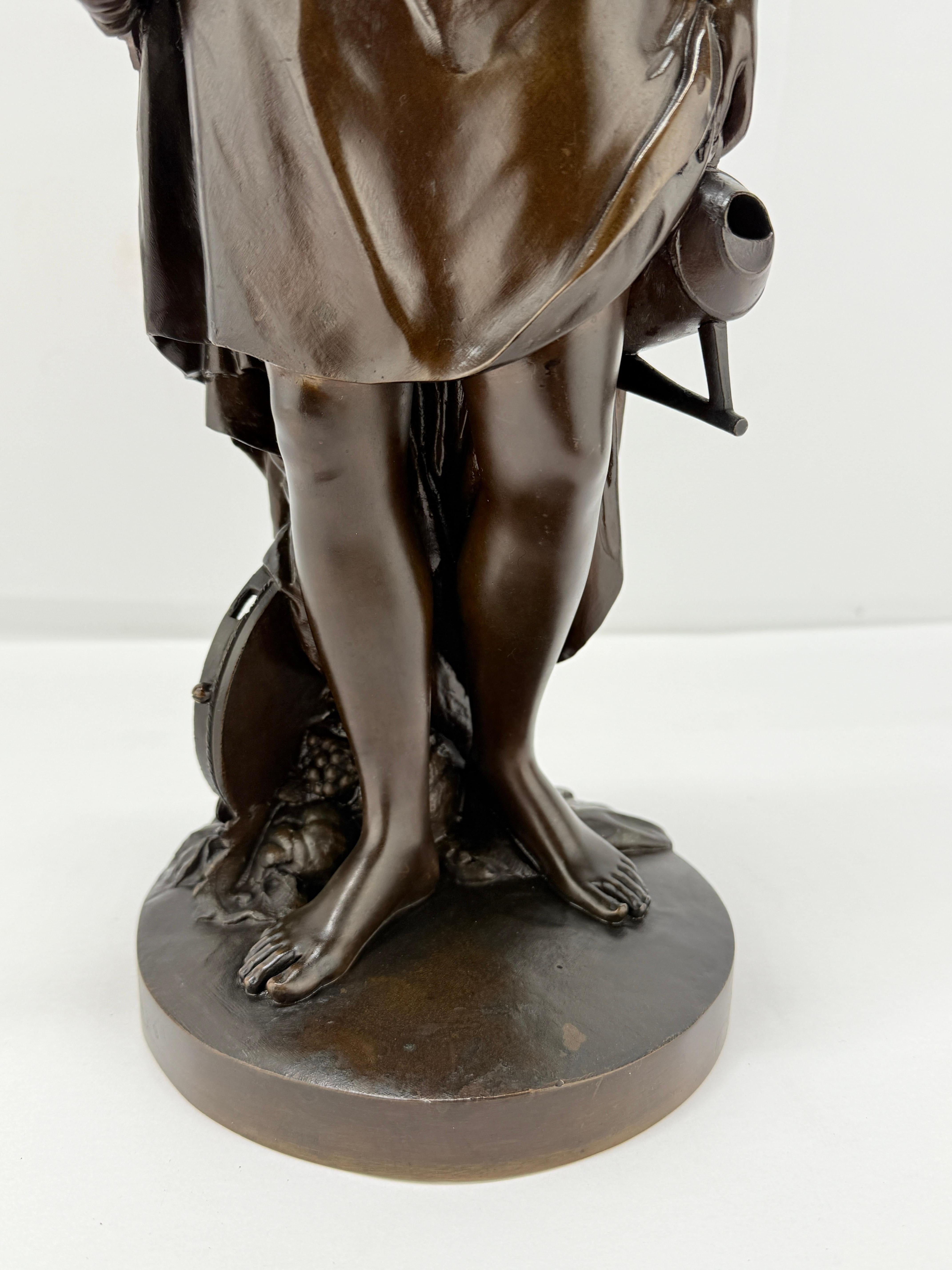 After Jean Antoine Houdon (French, 1741-1828), Bronze Figure of 