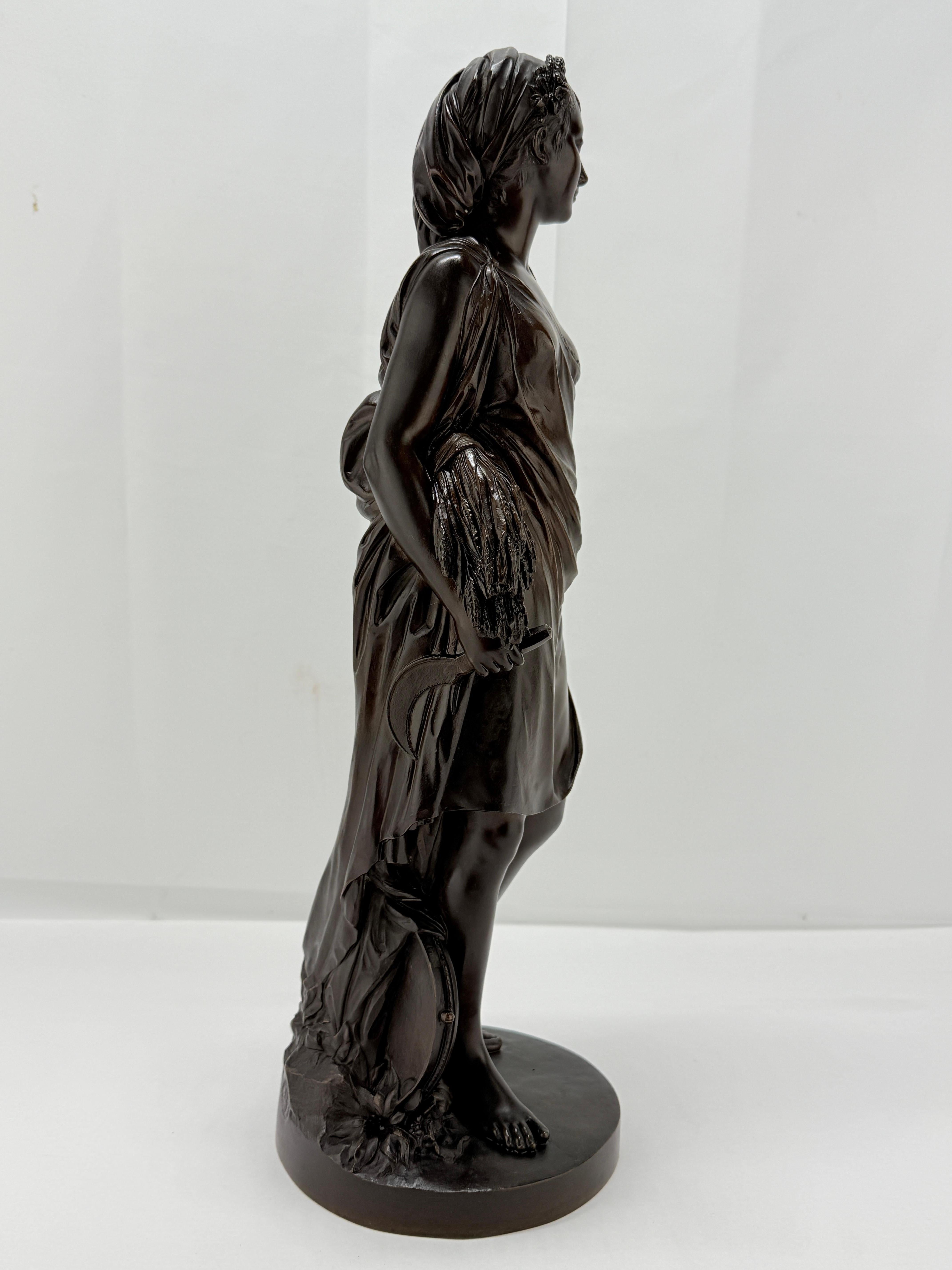 After Jean Antoine Houdon (French, 1741-1828), Bronze Figure of 