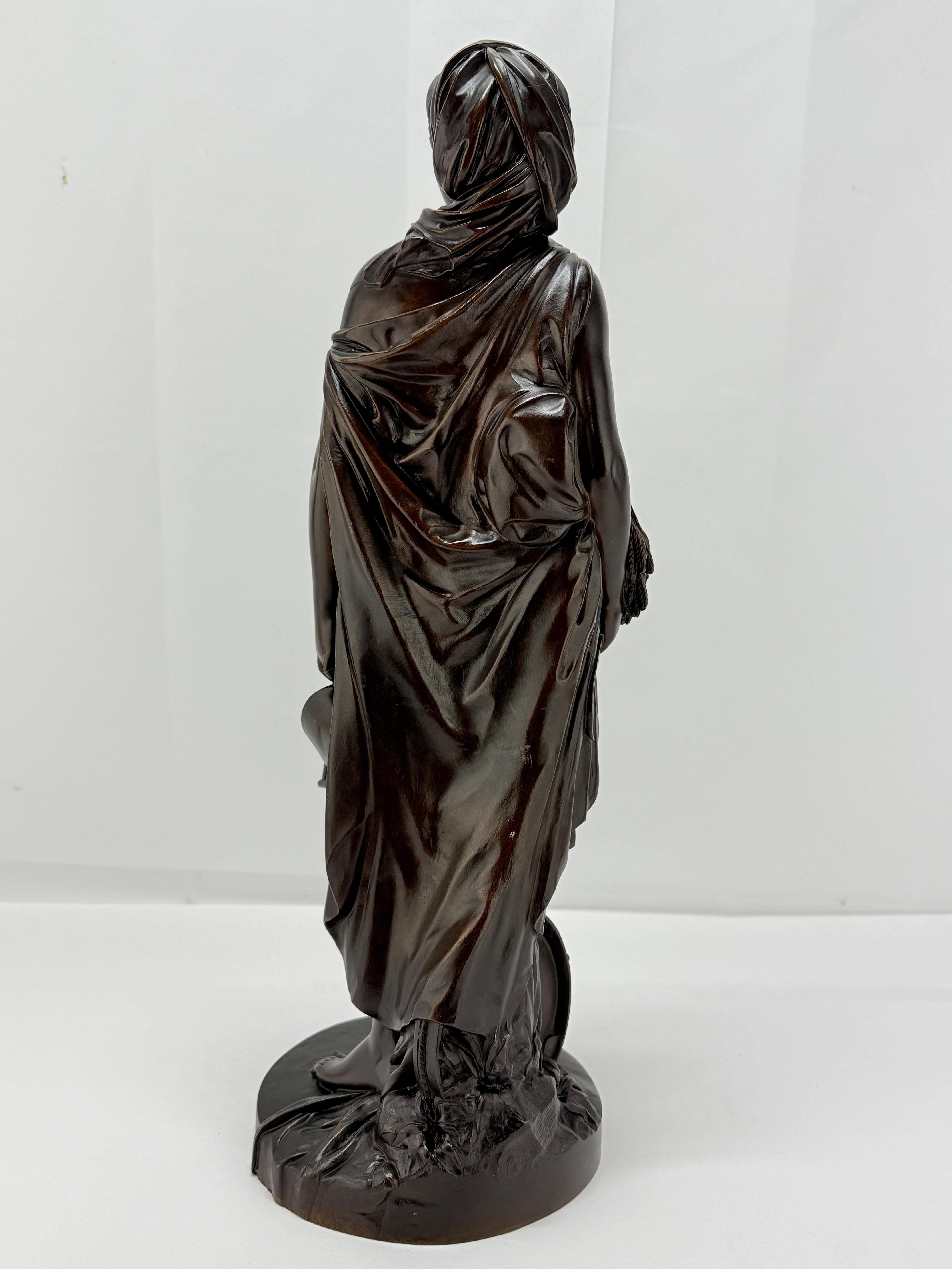 After Jean Antoine Houdon (French, 1741-1828), Bronze Figure of 
