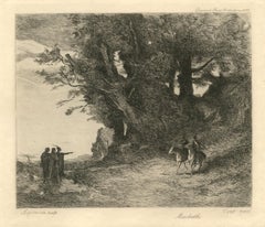 Antique "Macbeth" etching