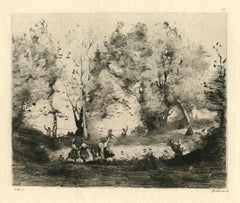 Antique (Paysage) etching