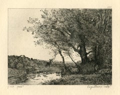 (Paysage) etching