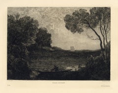 "Soleil Couchant" etching