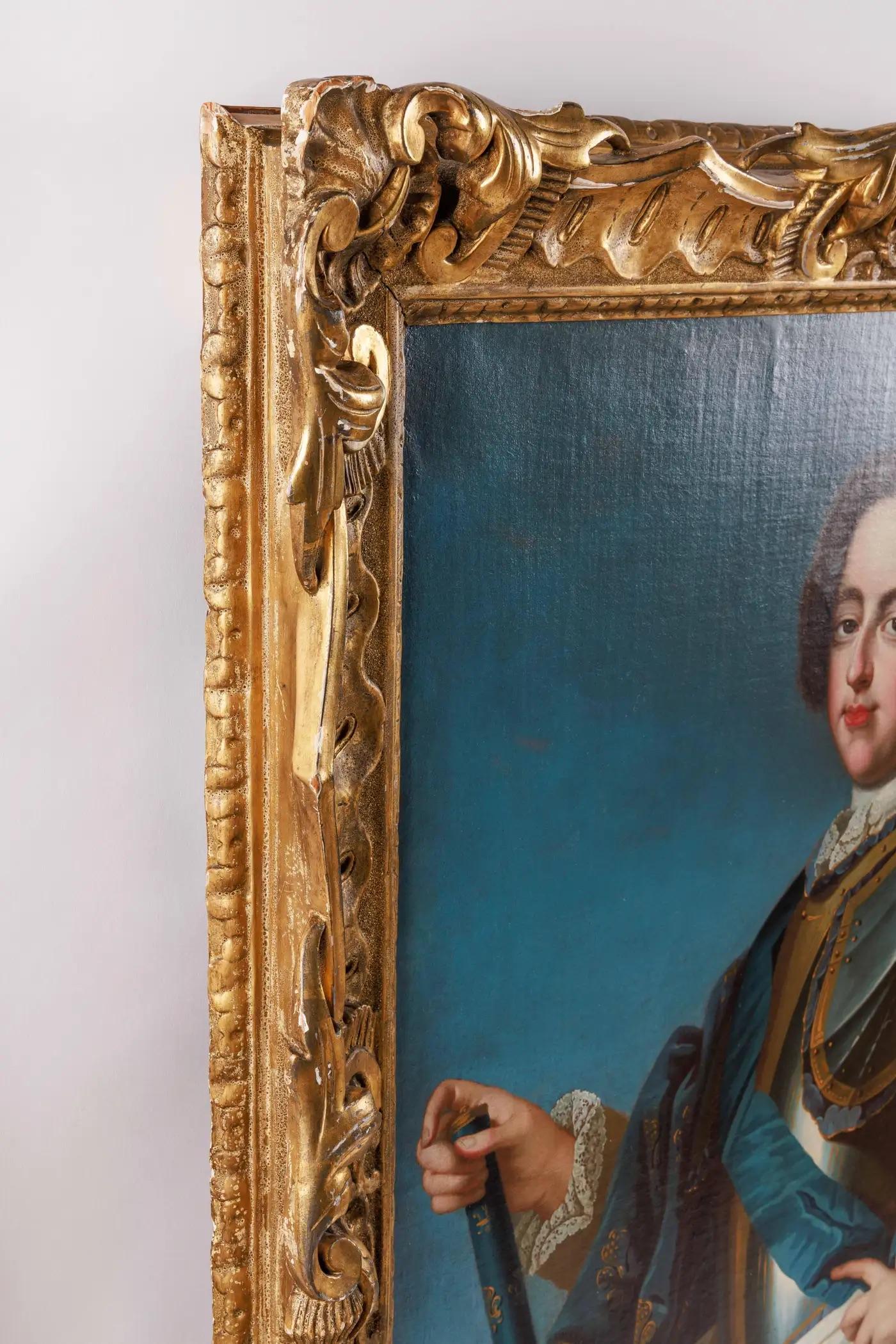 Nach Jean-Baptiste Van Loo, Porträt von König Ludwig XV. von Frankreich (1710-1774) im Angebot 6