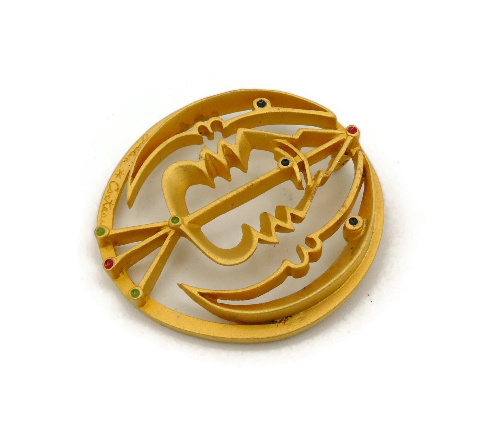 Women's After Jean Cocteau Moon and Profile Sculpture Pendant