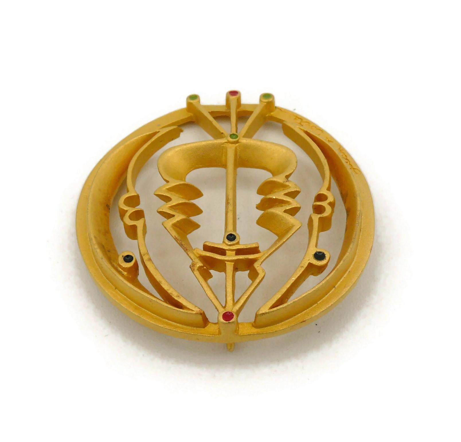 After Jean Cocteau Moon and Profile Sculpture Pendant 1