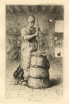 Antique "Barateuse" etching
