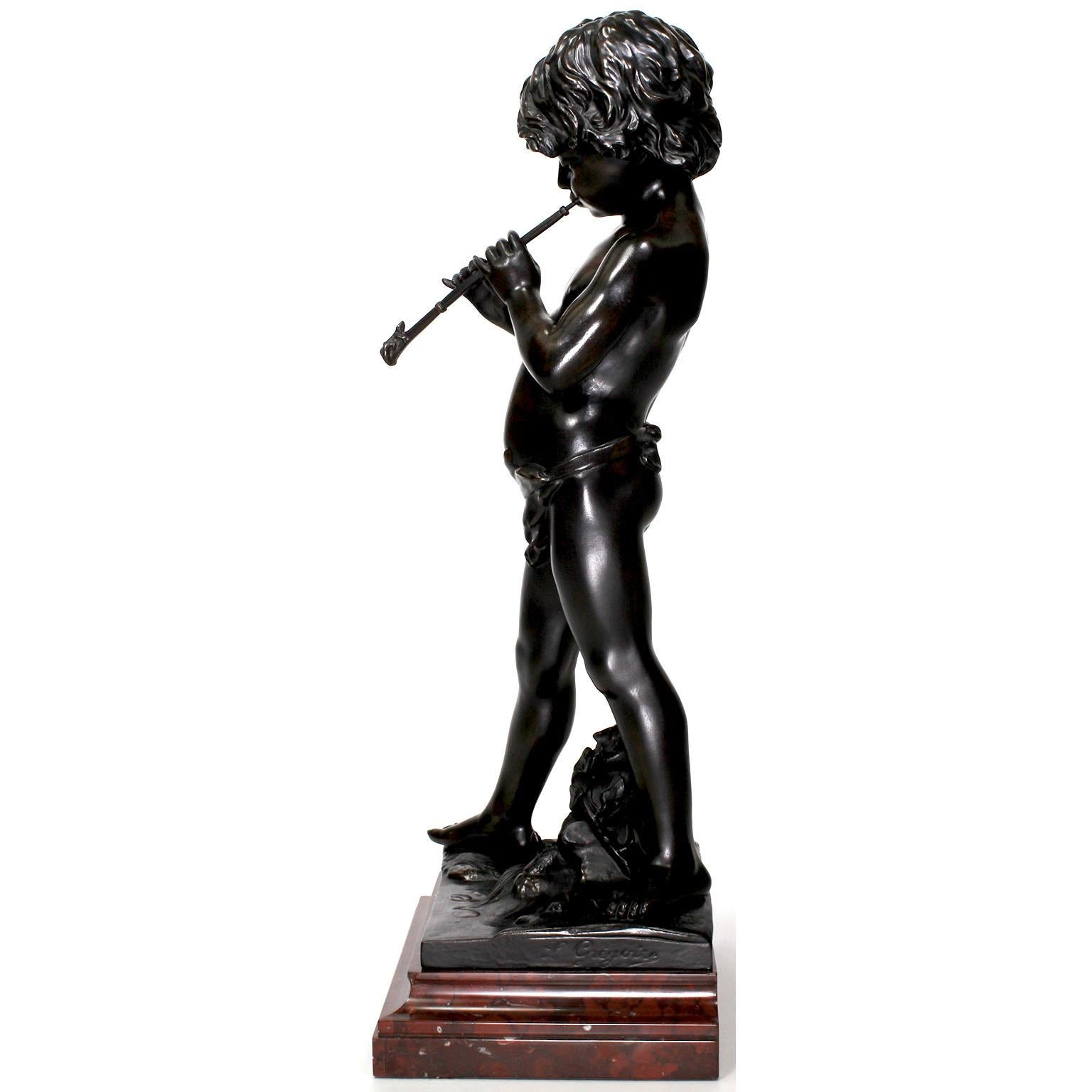 French After Jean Louis Grégoire Spelter Figure 