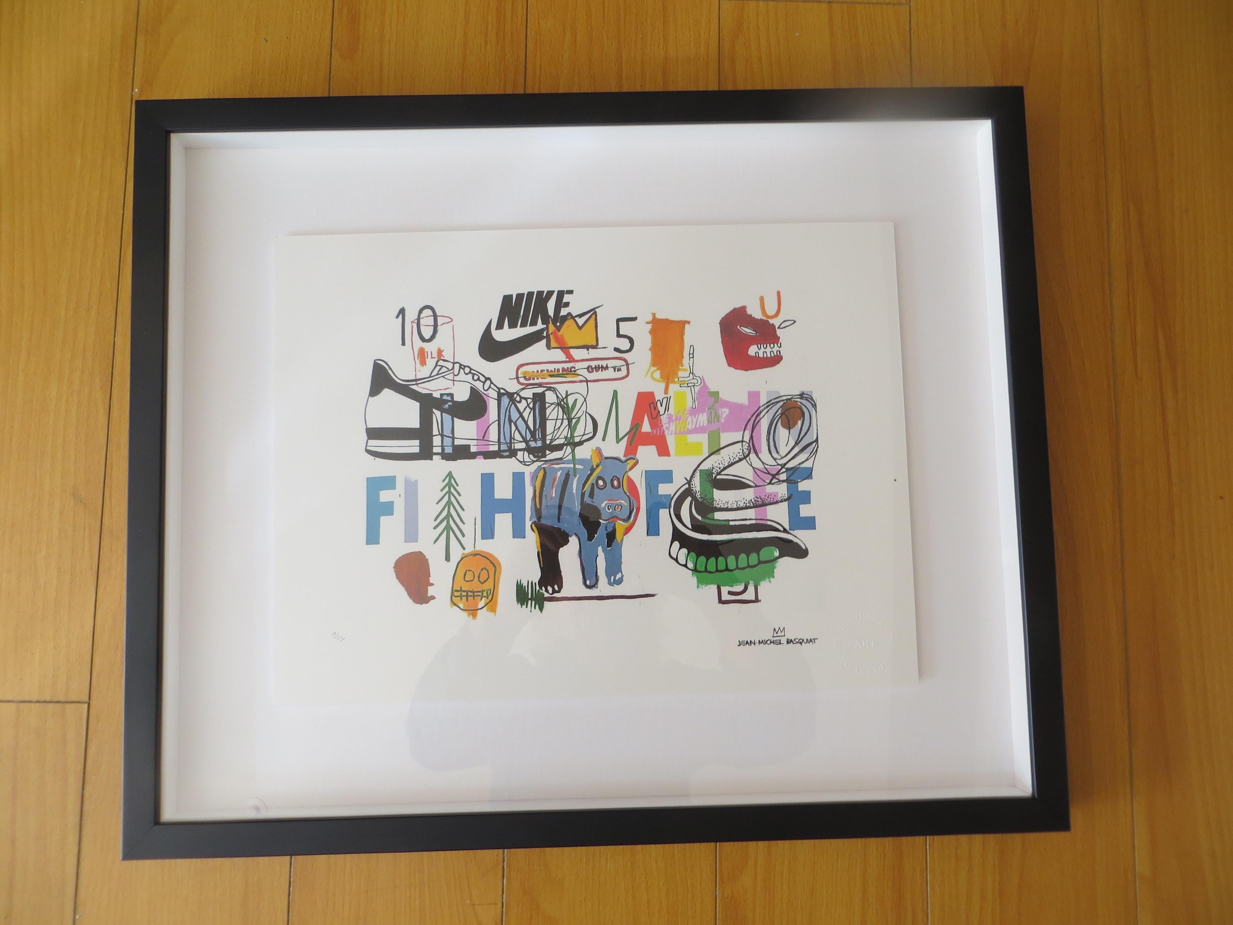 JM Basquiat And  Andy Warhol Collaboration  Lithograph numbered 19/150 
The Visual Language of Collaboration
Looking at the pieces the two artists were making together, it is easy to think of a conversation through painting. There is a strong sense