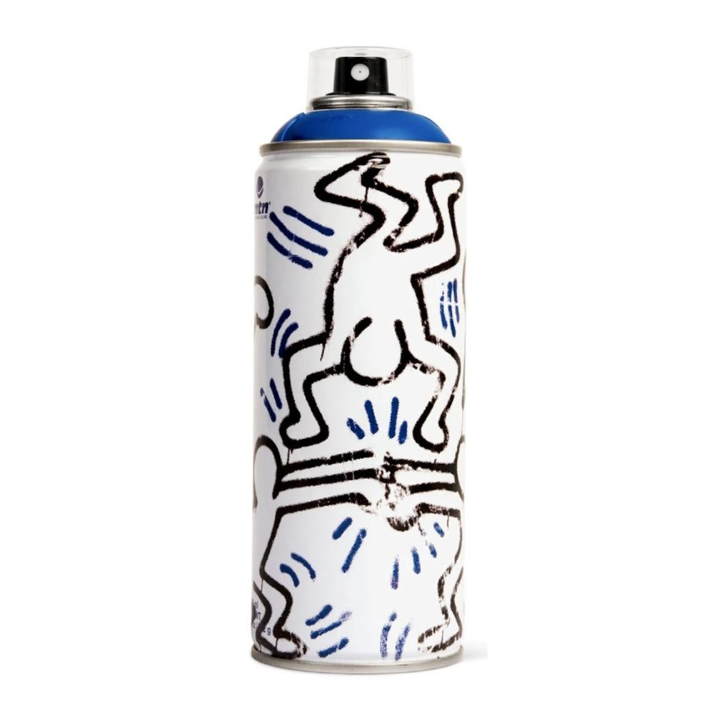 Rare Limited Edition Jean-Michel Basquiat, Keith Haring spray paint cans (set of 4), published circa 2017 featuring the Estate trademark's of Jean-Michel Basquiat & Keith Haring (each respectively). A unique Keith Haring, Basquiat collectible set