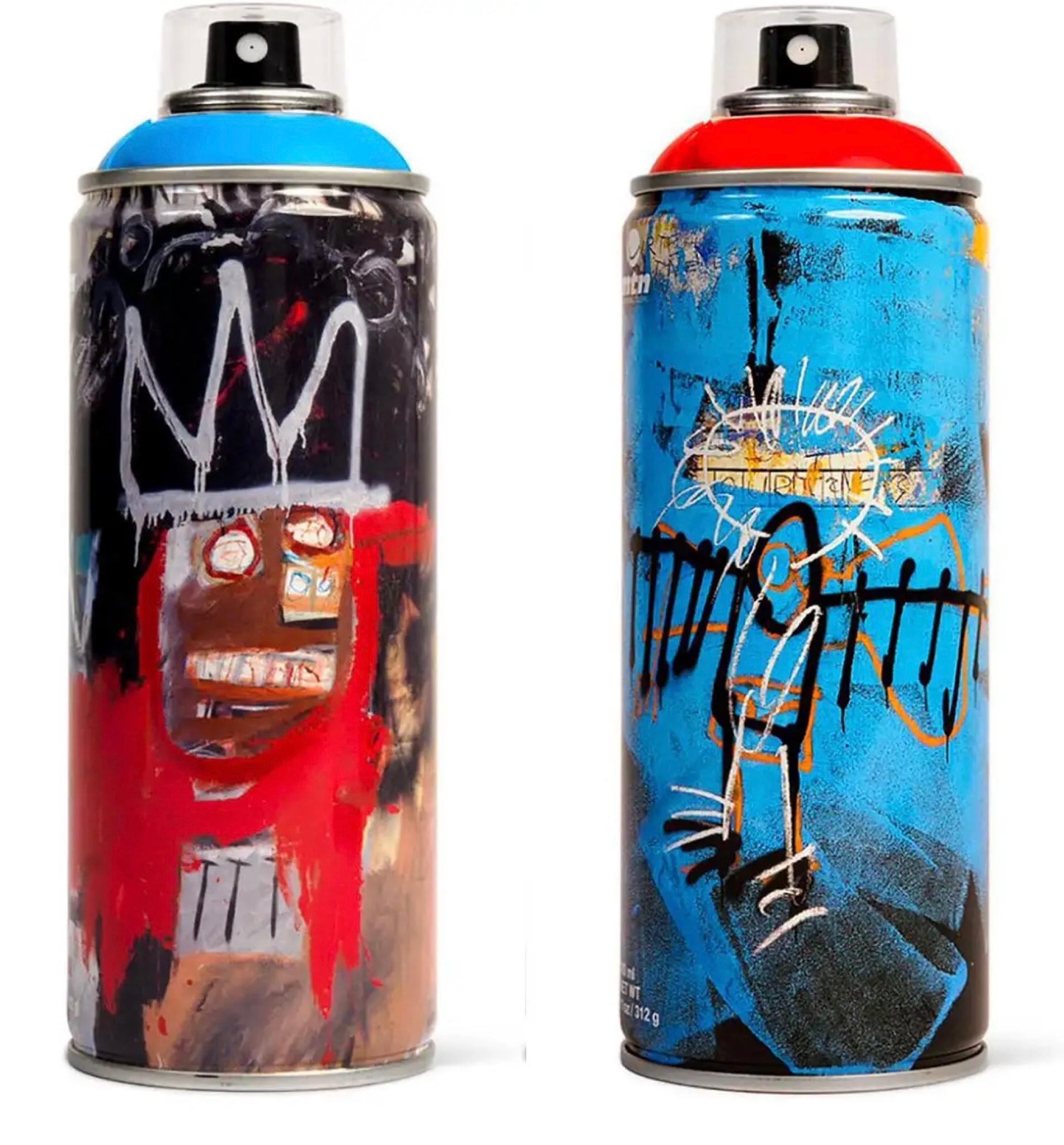 Limited edition Basquiat spray paint can (set of 2) - Print by after Jean-Michel Basquiat