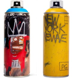 Vintage Limited edition Basquiat spray paint can (set of 2)
