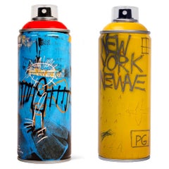 Vintage Limited edition Basquiat spray paint can (set of 2)