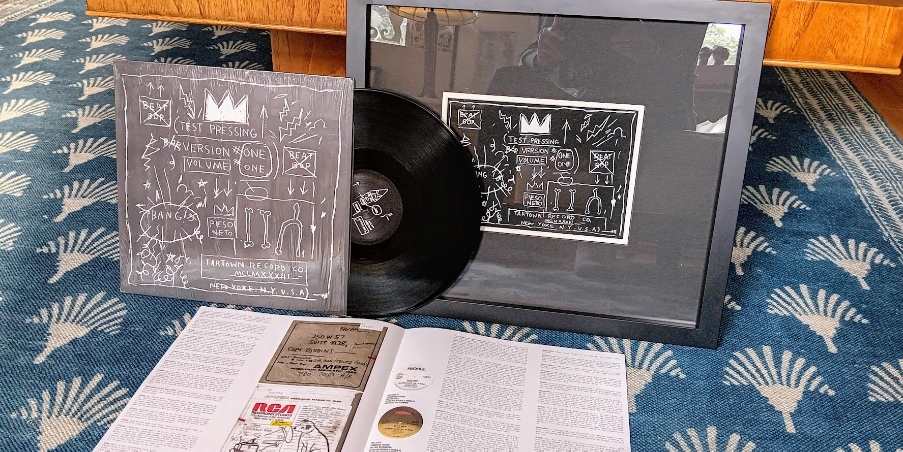 Rammelzee & Jean Michel Basquiat "Beat Bop", Mixed Media w/ 12' Vinyl Record  - Mixed Media Art de after Jean-Michel Basquiat