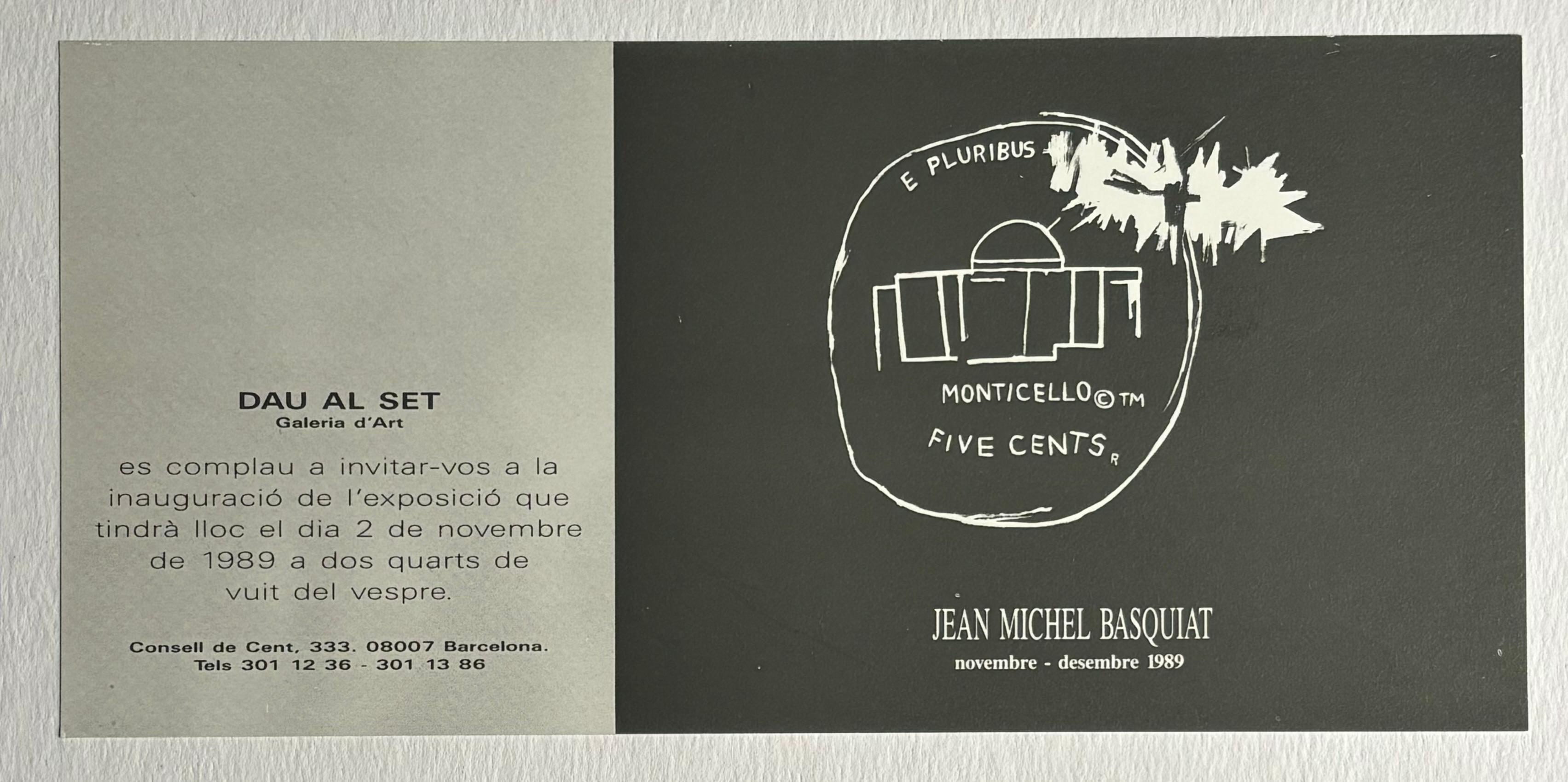 Annonce de l'exposition Basquiat des années 1980 (Basquiat Dau al Set Barcelona)  en vente 1