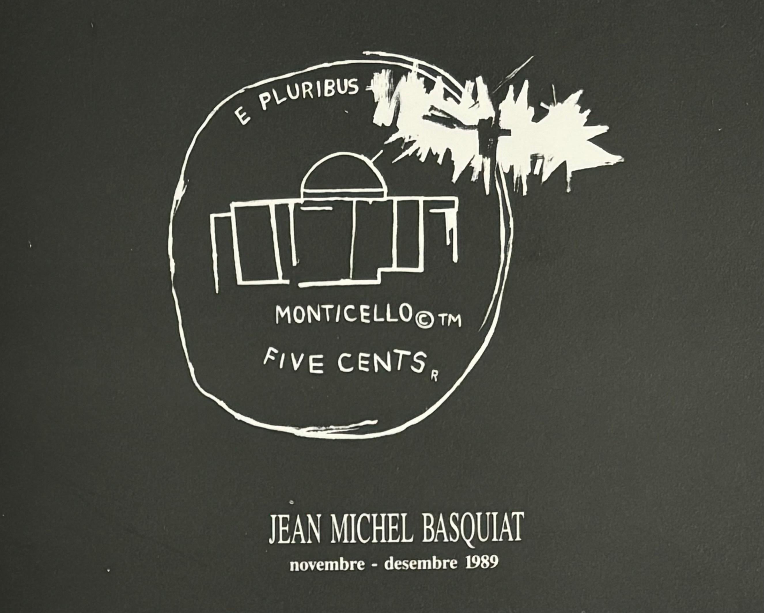 1980s Basquiat exhibition announcement (Basquiat Dau al Set Barcelona)  - Art by Jean-Michel Basquiat