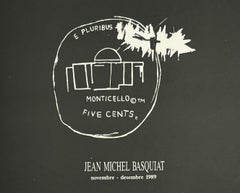 Used 1980s Basquiat exhibition announcement (Basquiat Dau al Set Barcelona) 
