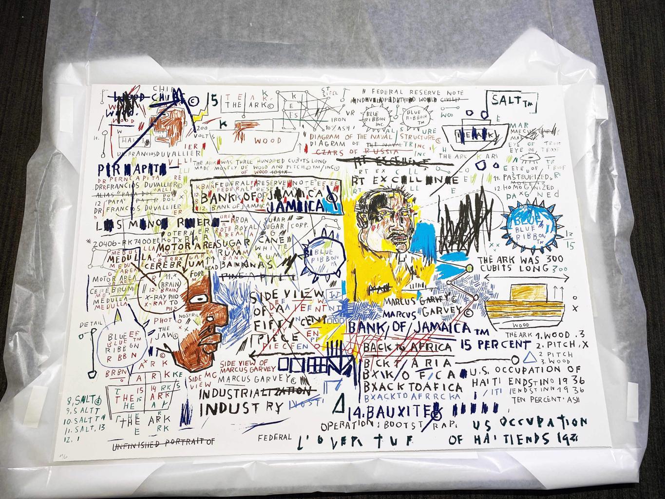 50 Cent Pieces - Art urbain Print par (after) Jean-Michel Basquiat