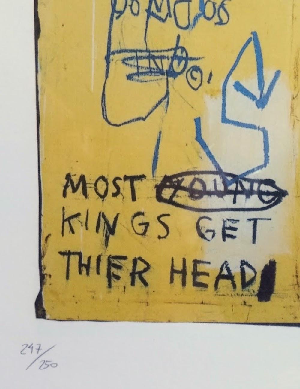 After Jean-Michel Basquiat - Lithography - Charles The First, 1982 - Street Art Print by (after) Jean-Michel Basquiat