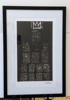 After Jean-Michel Basquiat - Lithography - Tuxedo, 1983