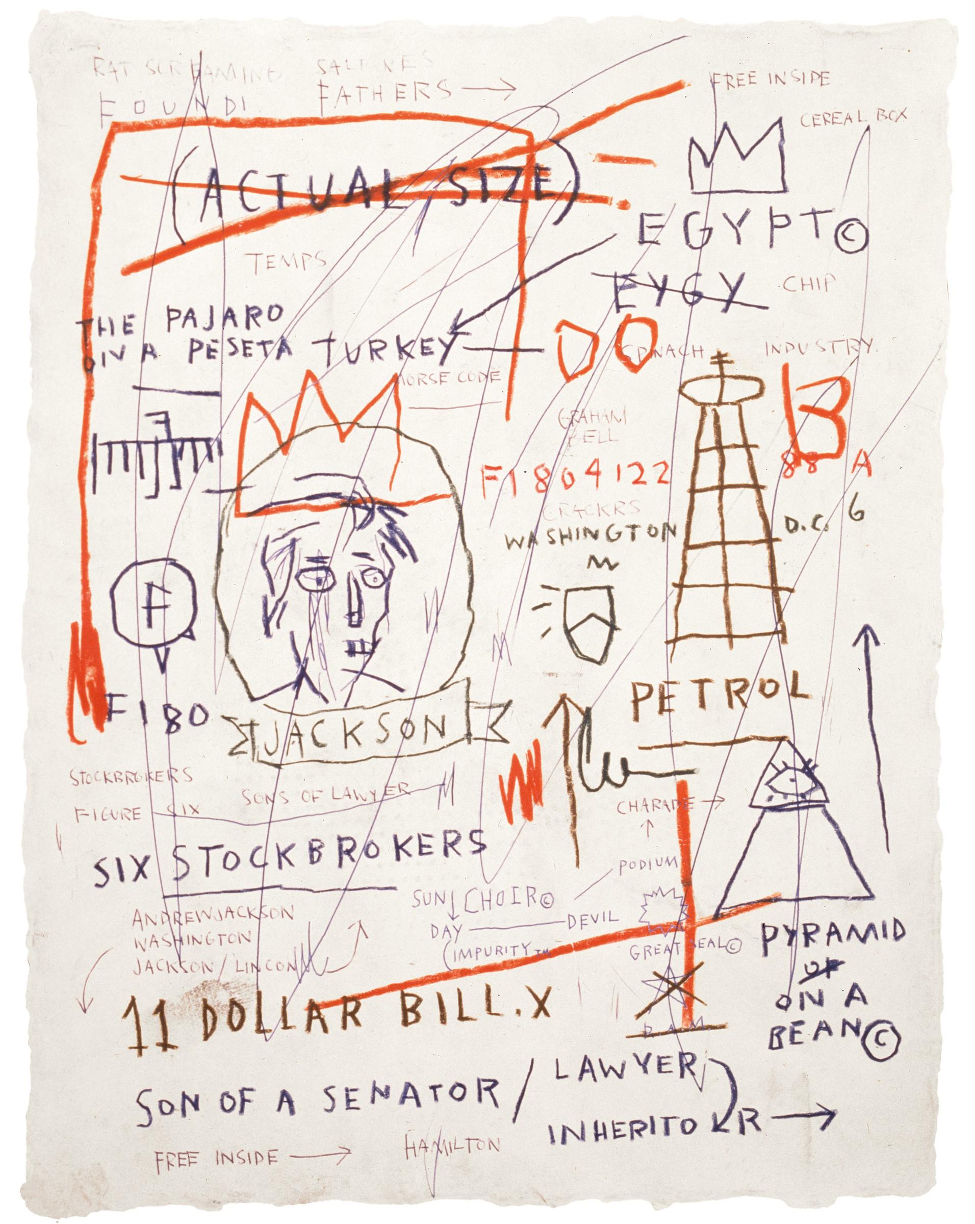 after Jean-Michel Basquiat Abstract Print - After Jean-Michel Basquiat - Lithography - Untitled (Jackson),  1982