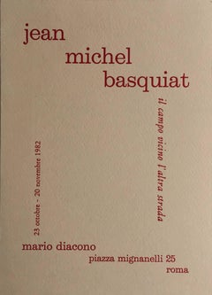 1982 Annuncio di Basquiat a Roma (Jean-Michel Basquiat 1982)