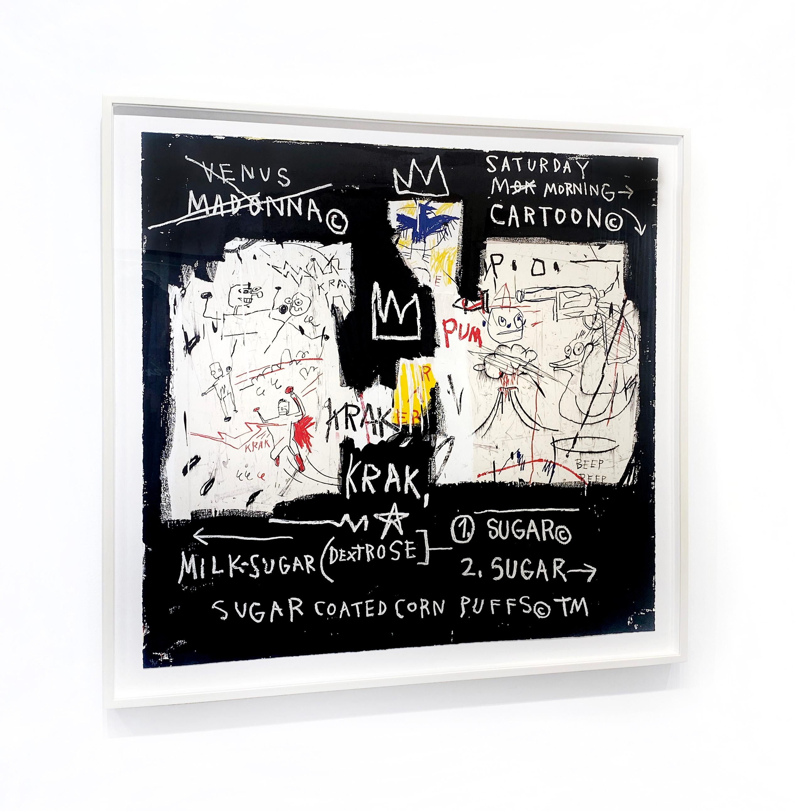 Artist:  Basquiat, Jean Michel
Title:  A Panel of Experts
Series:  Superhero Portfolio
Date:  1982-1987/2022
Medium:  Screenprint
Unframed Dimensions:  40